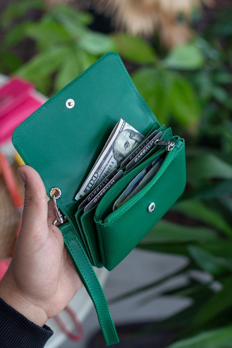 Zoozie Bags Cartera de Mujer Elegante Verde Piel PU Sofisticada